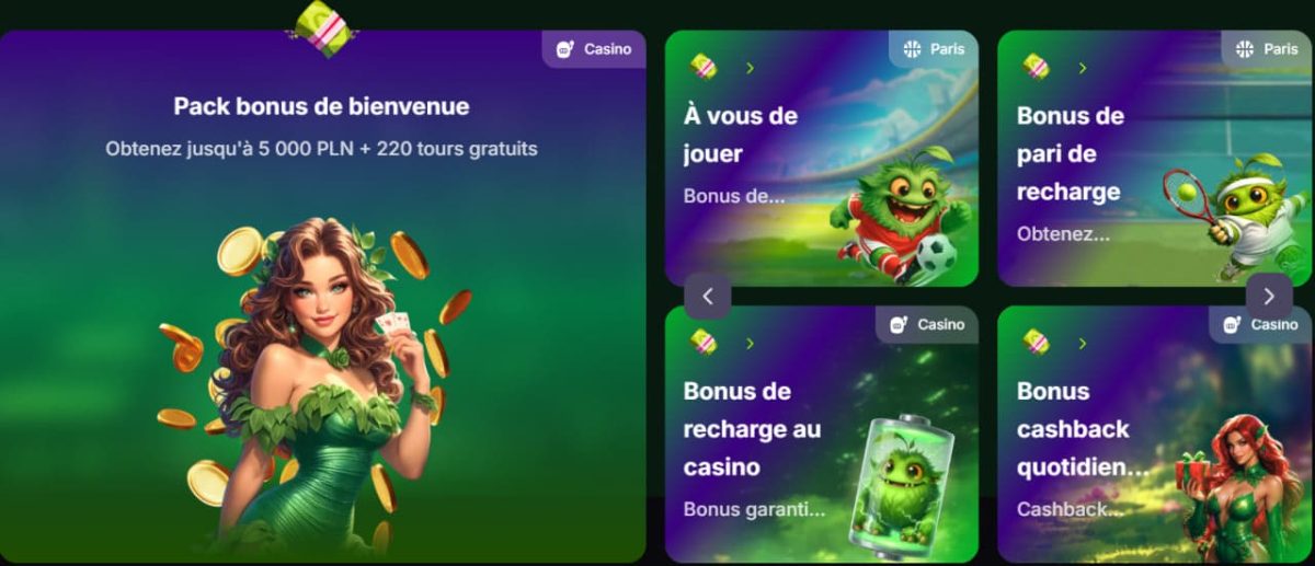 Bonus Verde Casino 2026 — 1 200 € + 220 tours image 1